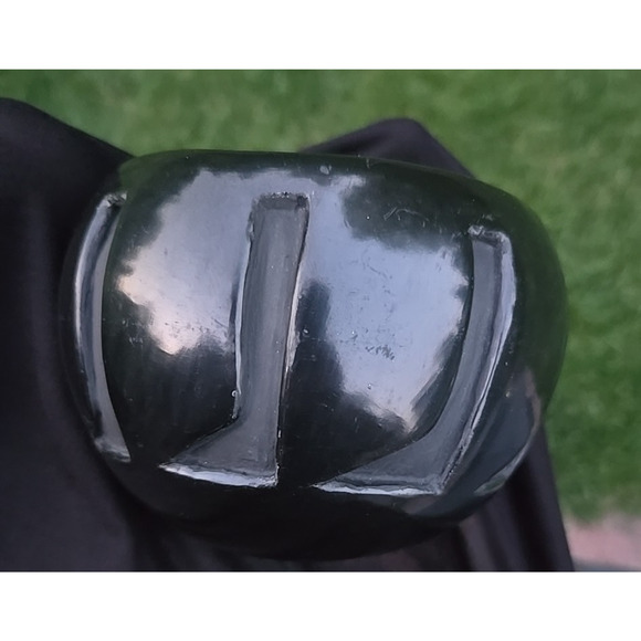 Santa Clara Pottery Blackware 3.5"h x 4-4.5"w Bowl Signed Christina Santa Clara - Picture 8 of 14